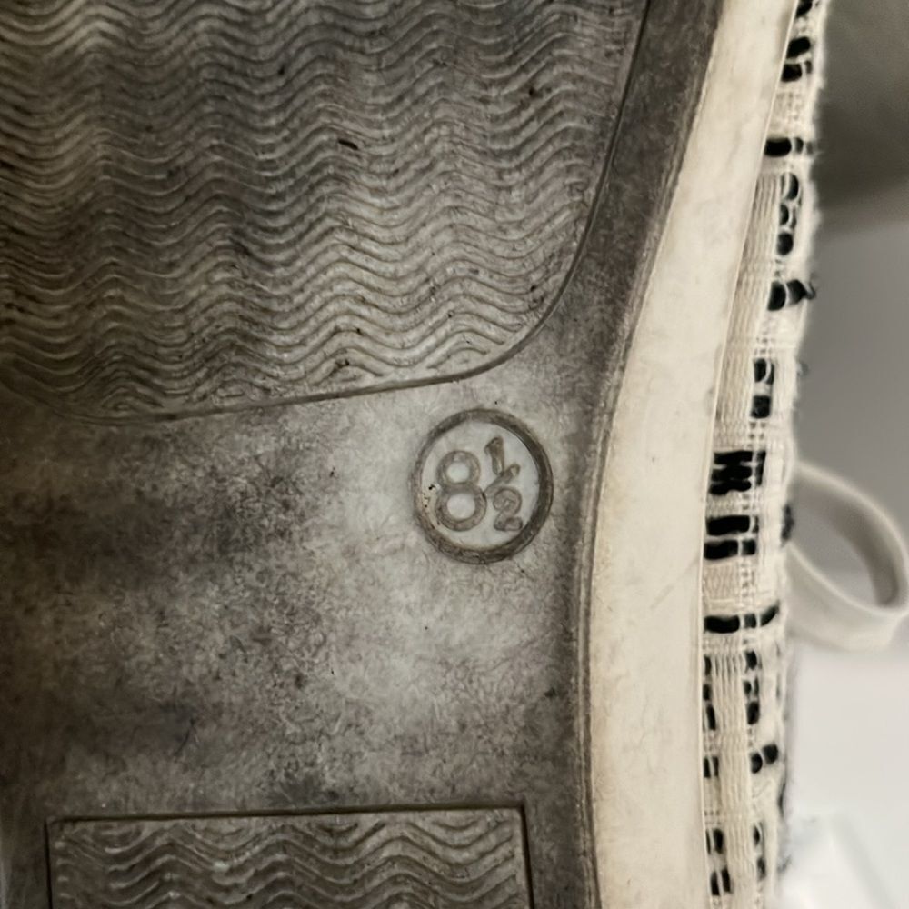JACK ROGERS Teagan Sneakers Black and White Tweed, Size 8.5 - Picture 10 of 10